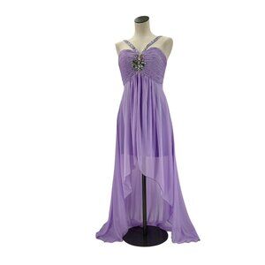 Y2K Juliet Fairycore Purple Chiffon Skirt Rhinestone Dress Flowy Skirt